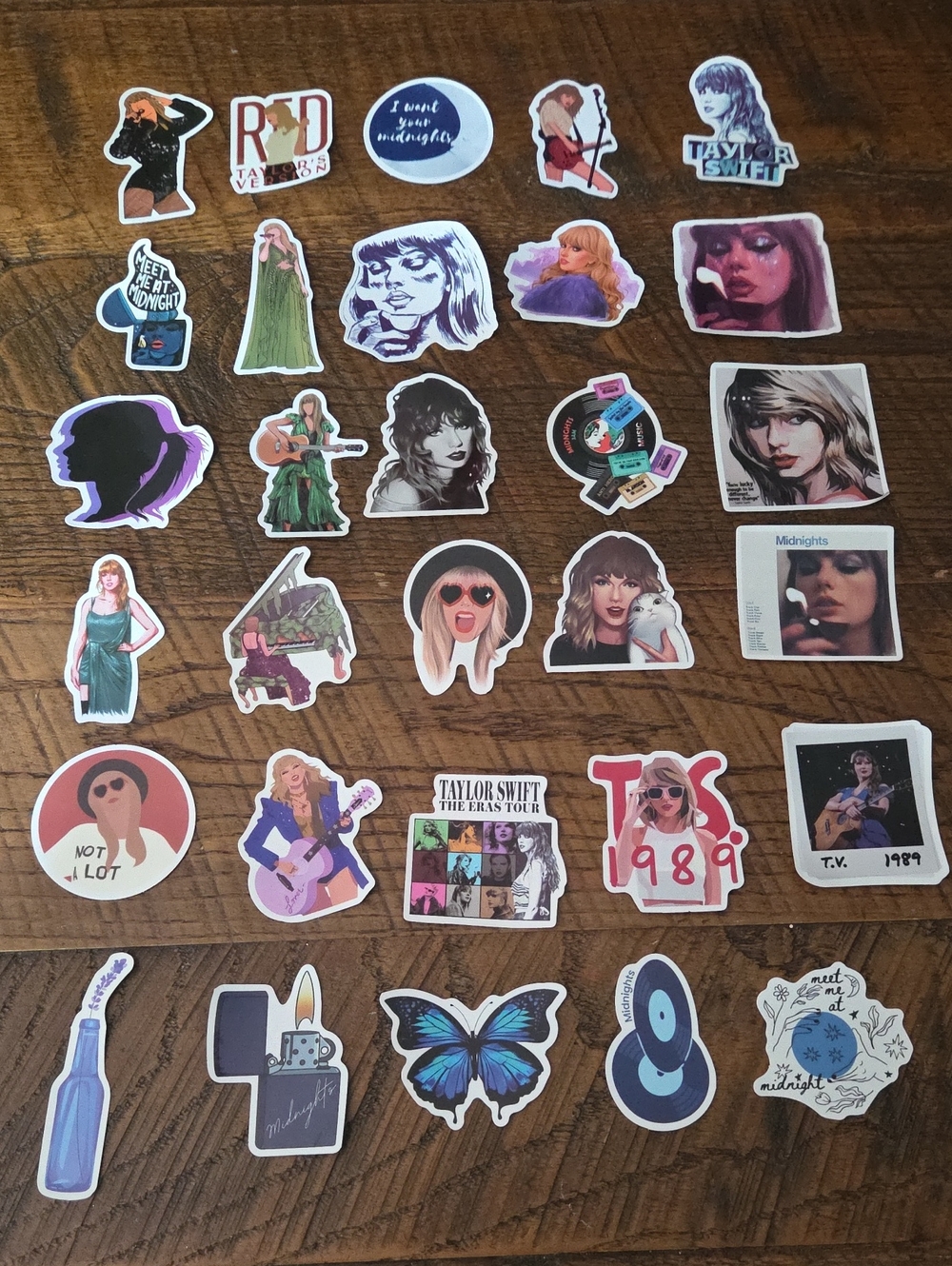 30 Taylor Swift Decorative Stickers